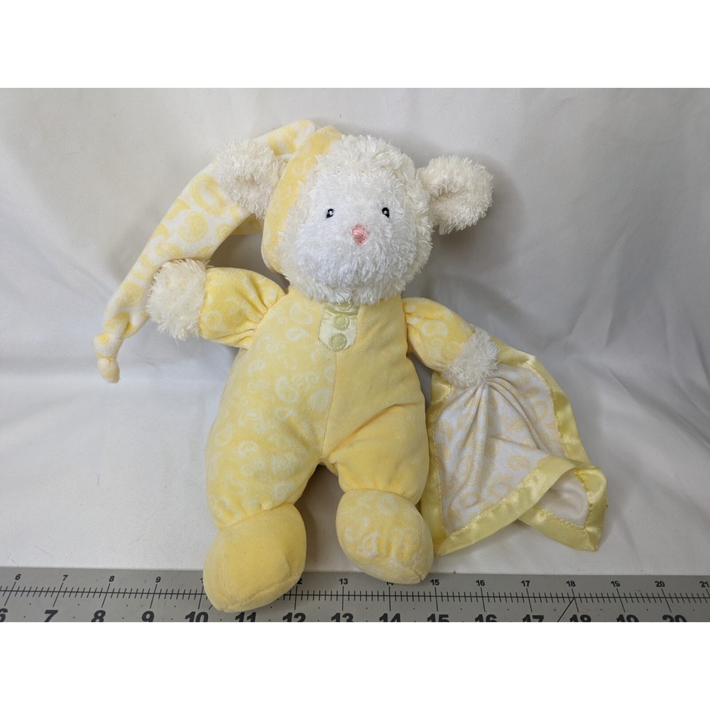 Baby Gund Paisley Lamb Plush Sheep Musical Wind Up Yellow Lovey 58280 Stuffed